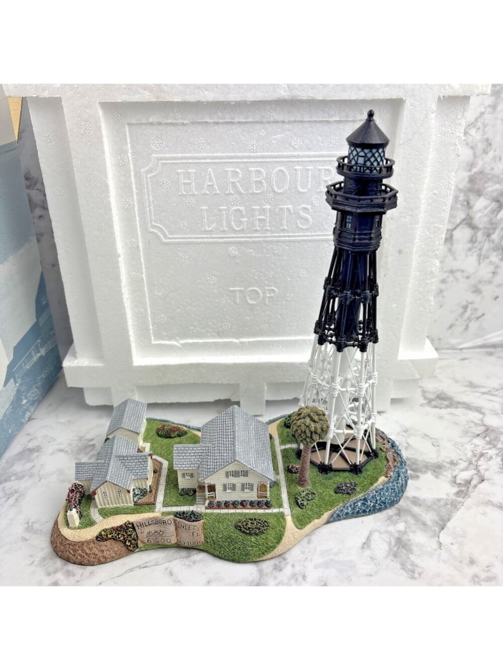 *1999 Harbour Lights Lighthouse #225 Hillsboro Inlet Florida #1530/6500 Signed